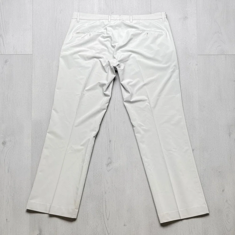 J.Lindeberg Mens Elliott Regular Fit Micro Stretch Golf Pants‎ Gray 38x32